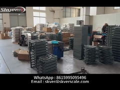 3T-5T بار نامی مقیاس کف فولاد خفیف 0.9x1.5m برای کاربردهای صنعتی
