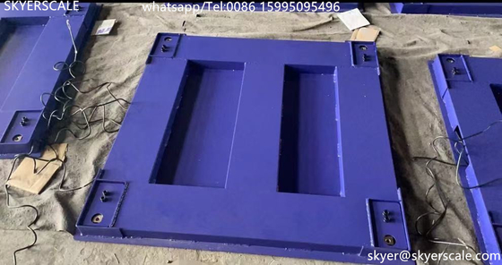 کیفیت  Zemic H8C Load Cell 1x1m 5Ton Heavy Duty Industrial Floor Scale With Carbon Steel Platform کارخانه