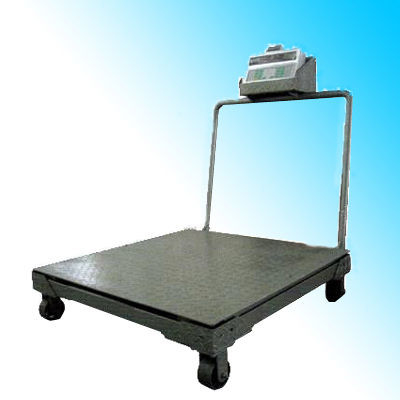 ترازو 1x1 متری کف سکوی 1 تن ترازو دیجیتال توزین با چرخ با نشانگر XK3190-A12E