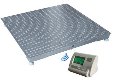 مقیاس های توزین طبقه بی سیم از فولاد کربن 1.2 × 1.2 متر 3 تن