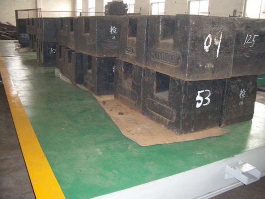 مقیاس کامیون 3x16m-60 Ton ساخت توزین وزنه برداری چینی مقیاس پل وزنی برای کامیون توزین