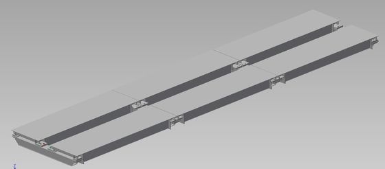 مقیاس کامیون های سنگین وزن فولاد 3 × 16 میلیون 100 تن Q235B