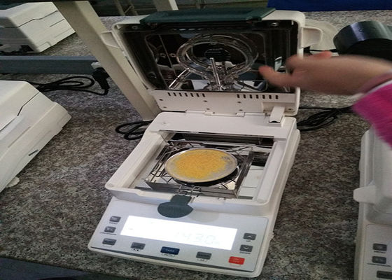 صفحه نمایش LCD 110g 1mg ترازو آنالایزر رطوبت