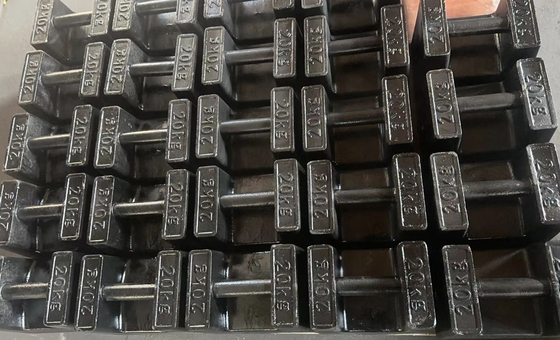 وزنهای آزمایشی 20 کیلوگرم قابل انباشت M1 وزنهای کالیبراسیون آهن ریخته 20 کیلوگرم برای جرثقیل