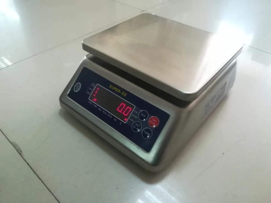 مقیاس وزن ضد آب دیجیتال الکترونیک از فولاد ضد زنگ تراز دیجیتال میز بنچ تراز Super-ss 15kg