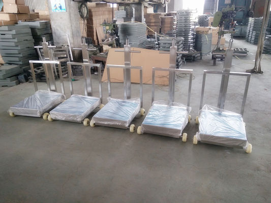 مقیاس وزن 60 × 80cm 500kg وزن مقیاس وزن با چرخ