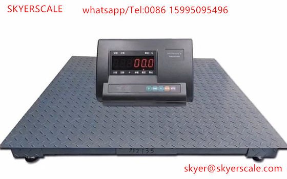 1.2x1.2m پلت فرم سیم ماشین 2 تن ترازو صنعتی دیجیتال با نوع صفحه نمایش A12