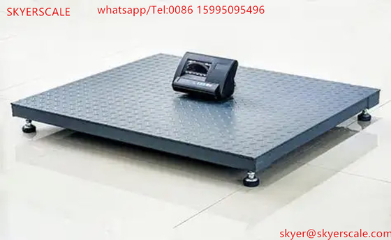 1.2x1.2m پلت فرم سیم ماشین 2 تن ترازو صنعتی دیجیتال با نوع صفحه نمایش A12