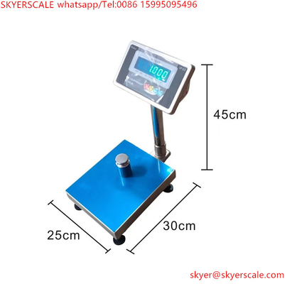 انبارها 600x700 800kg استیل ضد زنگ مقیاس پلت فرم