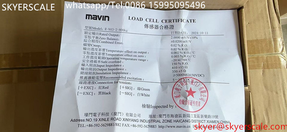 Mavin NA3 سنسور وزن سلول بار واحد آلومینیوم آلیاژ برای مقیاس پلت فرم الکترونیکی 800KG