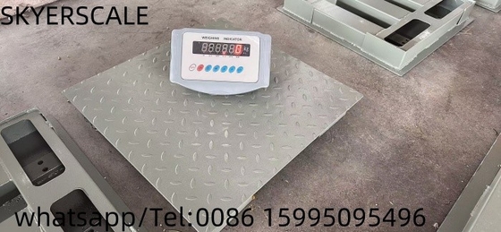 مقیاس وزن کف پلتفرم فولاد کربن 1.22x1.22m 3t با شاخص وزن XK315A1X