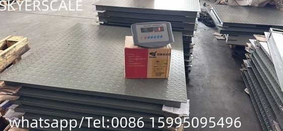 مقیاس وزن کف پلتفرم فولاد کربن 1.22x1.22m 3t با شاخص وزن XK315A1X