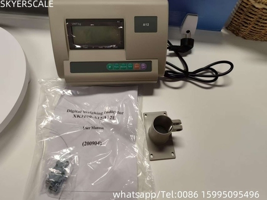 Yaohua XK3190 سری شاخص مقیاس بنچ اقتصادی A12 صفحه نمایش LCD 1g دقت مواد پلاستیکی OEM