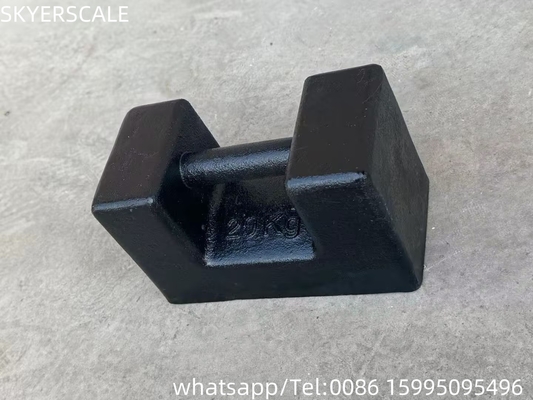 وزنهای آزمایشی 20 کیلوگرم قابل انباشت M1 وزنهای کالیبراسیون آهن ریخته 20 کیلوگرم برای جرثقیل