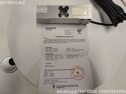 Zemic L6E3 100kg سلول بار سنجش برای ترازو صنعت