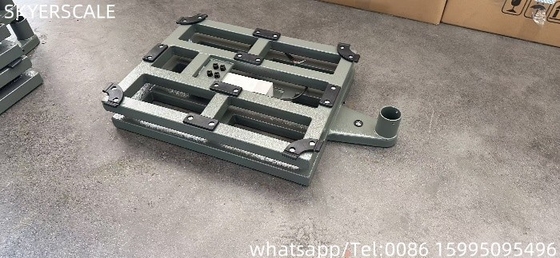ترازو سنگ شکن دیجیتال فولاد نرم 40x50cm 200kg با سلول بار Zemic L6E3