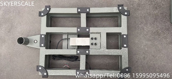 ترازو سنگ شکن دیجیتال فولاد نرم 40x50cm 200kg با سلول بار Zemic L6E3