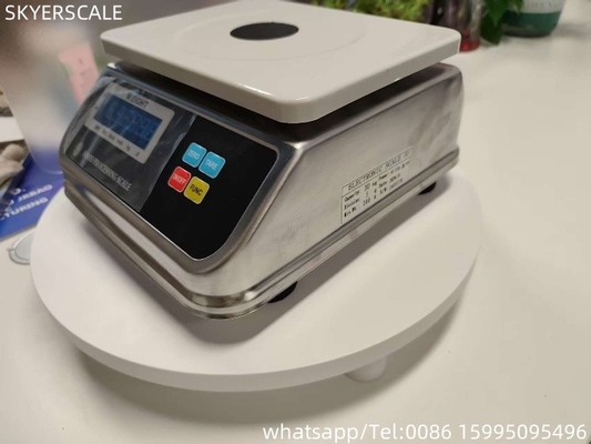 وزن 15 کیلوگرم از فولاد ضدآب دیجیتال مقیاس وزن الکترونیک IP68