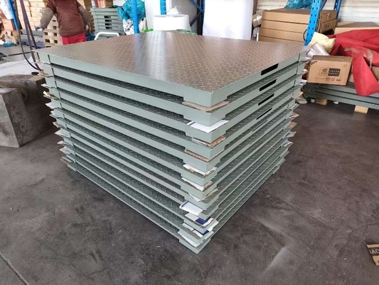 3T-5T بار نامی مقیاس کف فولاد خفیف 0.9x1.5m برای کاربردهای صنعتی