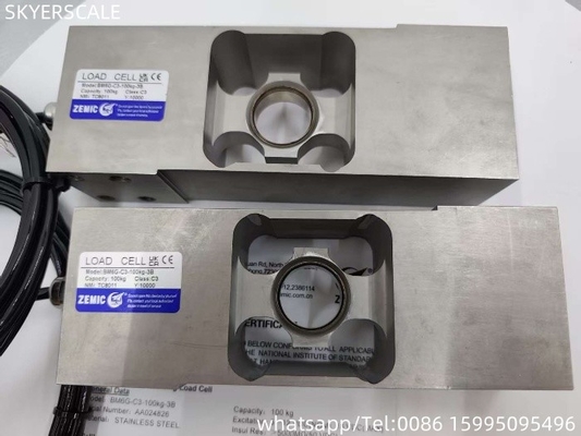 حسگر سلول بار OIML ضد آب IP68 Zemic BM6G-C3-100kg-3B