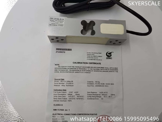 زیمک L6E 100kg OIML برای ترازو بنک تایید شده است