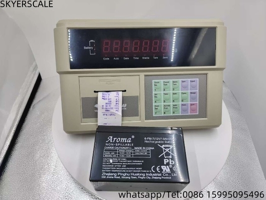 مانیتور شاخص وزن پلاستیکی YAOHUA XK3190-A9P ساخته شده در چاپگر برای ترازو کامیون
