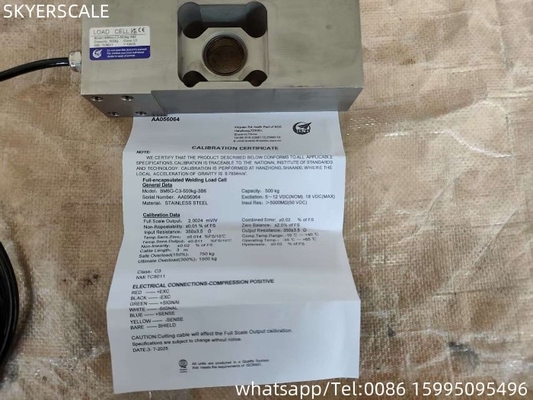 BM6G سلول بار 500 کیلوگرم ZEMIC سنسور تک نقطه ای OIML برای ترازو الکترونیکی مورد استفاده قرار گرفت
