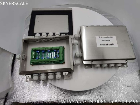درجه ضد آب IP67 فولاد ضد زنگ جعبه اتصال 10 سیم برای پل وزن