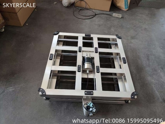 304 فولاد ضد زنگ 500x500mm 500kg قاب مقیاس بنچ دیجیتال با پلتفرم