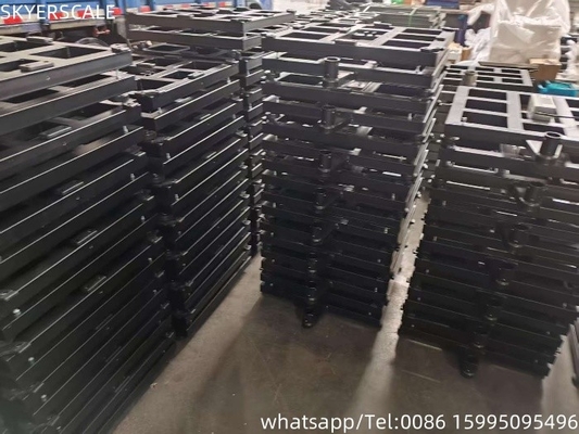 فولاد نرم 450x450mm 500kg وزن بنچ مقیاس با Zemic L6G 600kg سلول بار