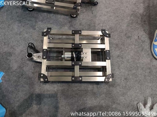 فابریک 304 فولاد ضد زنگ کامل 400x500mm 300kg ضد آب IP67 مقیاس پلت فرم