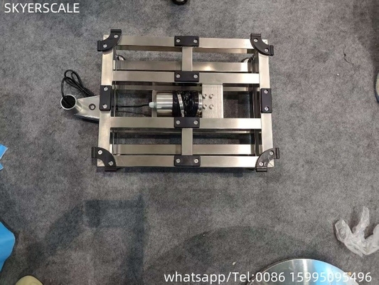 فابریک 304 فولاد ضد زنگ کامل 400x500mm 300kg ضد آب IP67 مقیاس پلت فرم