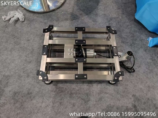 فابریک 304 فولاد ضد زنگ کامل 400x500mm 300kg ضد آب IP67 مقیاس پلت فرم