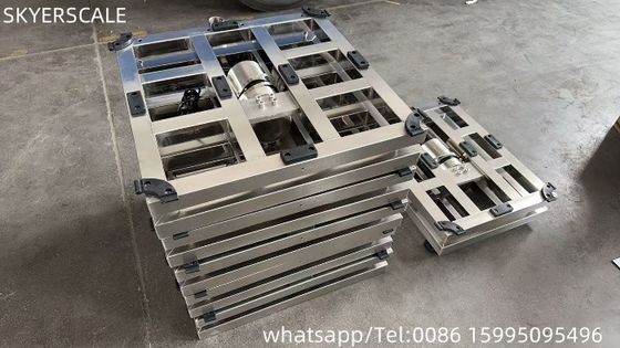 304 فولاد ضد زنگ دقت بالا 450 * 600mm محدوده 300KG وزن الکترونیک مقیاس