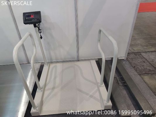 ترازو صندلی چرخدار پزشکی اتاق دیالیز بیمارستان اتاق توانبخشی ترازو وزن با بلوتوث RS232 اختیاری