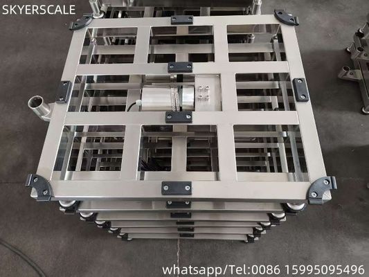 پلتفرم قابل تنظیم از فولاد ضد زنگ مقیاس 700x800mm 800kg صنعتی الکترونیک