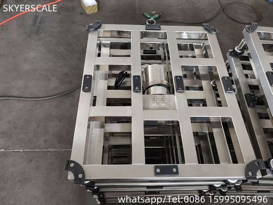 پلتفرم قابل تنظیم از فولاد ضد زنگ مقیاس 700x800mm 800kg صنعتی الکترونیک
