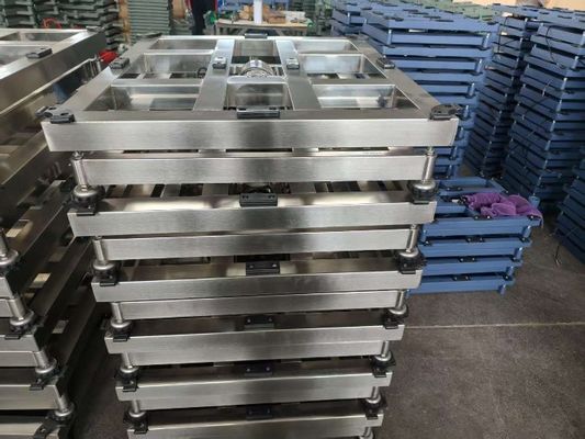 پلتفرم قابل تنظیم از فولاد ضد زنگ مقیاس 700x800mm 800kg صنعتی الکترونیک