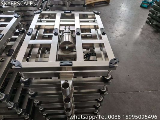 استیل ضد آب صنعتی سیستم عامل دیجیتال الکترونیکی بنچ ترازو مقیاس 800x600mm 600kg