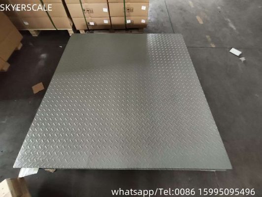 مقیاس وزن سنگین الکترونیکی 0.8x1.2m مقیاس کف 3 تن برای استفاده صنعتی