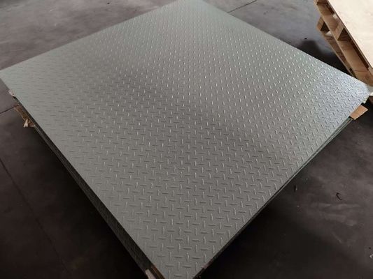 مقیاس وزن سنگین الکترونیکی 0.8x1.2m مقیاس کف 3 تن برای استفاده صنعتی