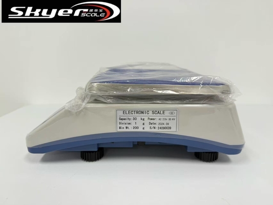 ترازوی دیجیتال 30 کیلوگرمی با صفحه نمایش LCD و سینی استیل ضد زنگ