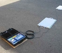 مقیاس پد محور توزین خودرو آلومینیومی 15T با صفحه نمایش LCD